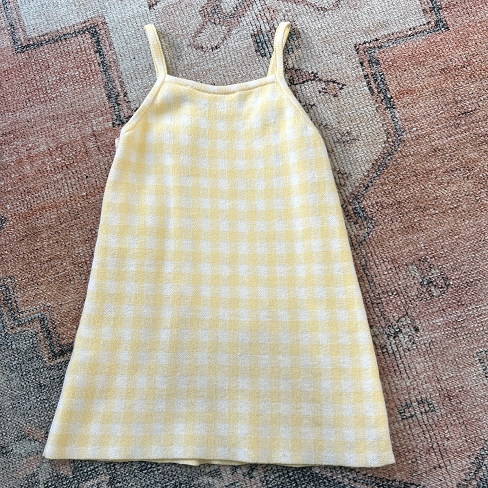 2-3T Zara gingham yelloww dress